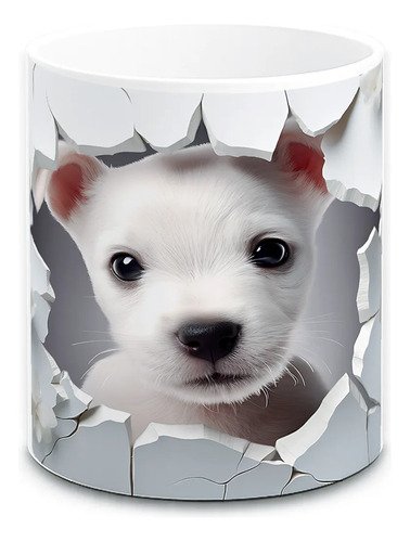 taza-perritos-3d-realista-11oz-regalo-varias-razas-lomitos-blanco-pared-rota-labrador-golden-blanco-cachorro-flores