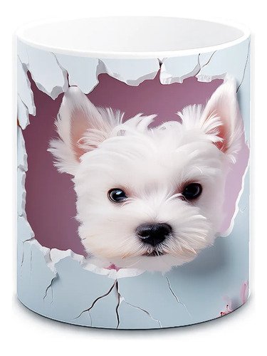 taza-perritos-3d-realista-11oz-regalo-varias-razas-lomitos-2-blanco-pared-bichon-maltes-frise-coton-westie-fondo-lilas