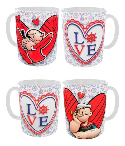 2-tazas-oliva-popeye-love-3d-ceramica-330ml-regalo-ideal-blanco-oliva-y-popeye-love-3d